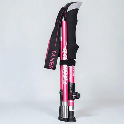 Trekking Poles Foldable Telescopic Hiking Support Stick