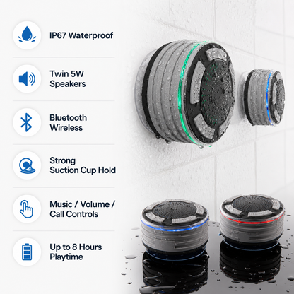 Bluetooth Speakers Shower Wireless Waterproof Design