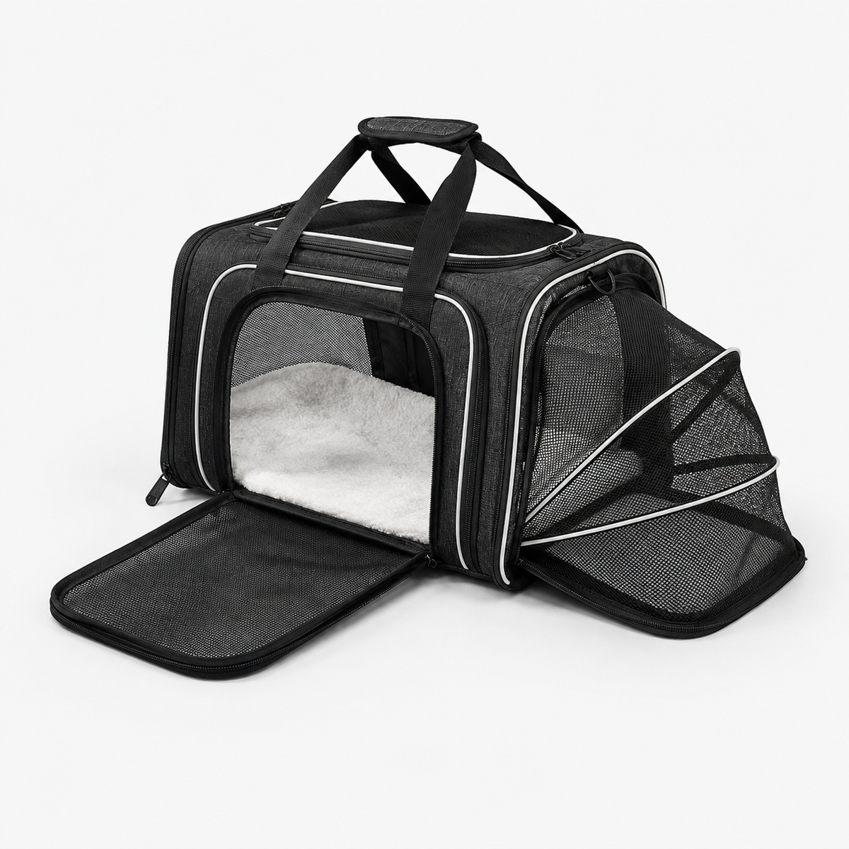 Breathable Mesh Pet Carrier Expandable Stress Free Travel
