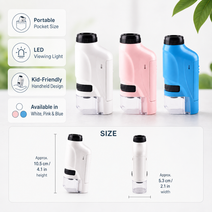 Educational Microscope Kids Handheld Portable Tool