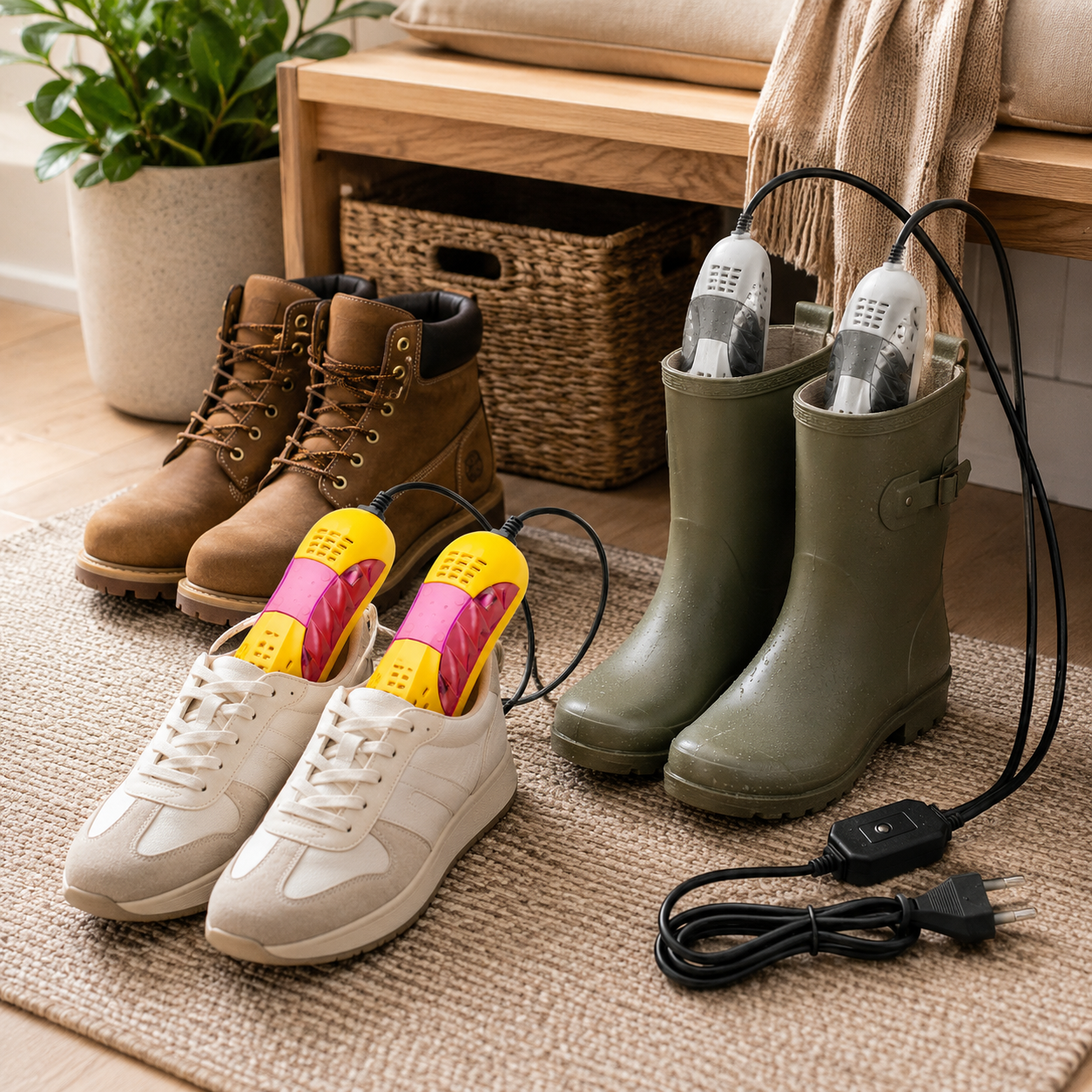 Electric Shoe Dryer UV Sterilizing Odor Eliminating Rack