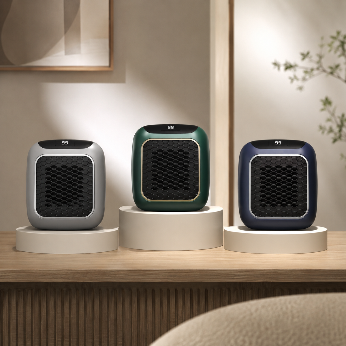 Electric Space Heater Compact Energy Efficient Design