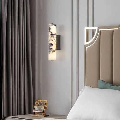 LuxeStone | Italian Style Natural Marble Wall Lamp | Modern Luxury Sconce