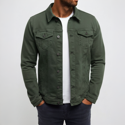 Men's Jacket Casual Button Front Lightweight Outerwear