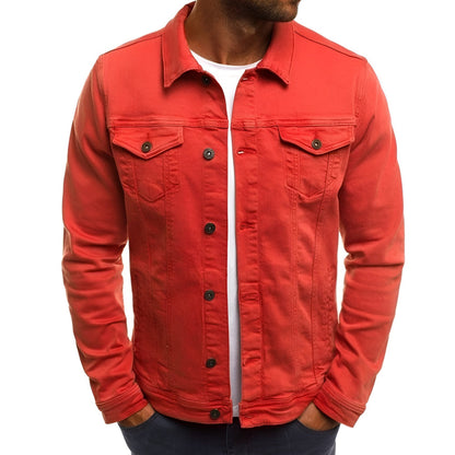 Men's Jacket Casual Button Front Lightweight Outerwear