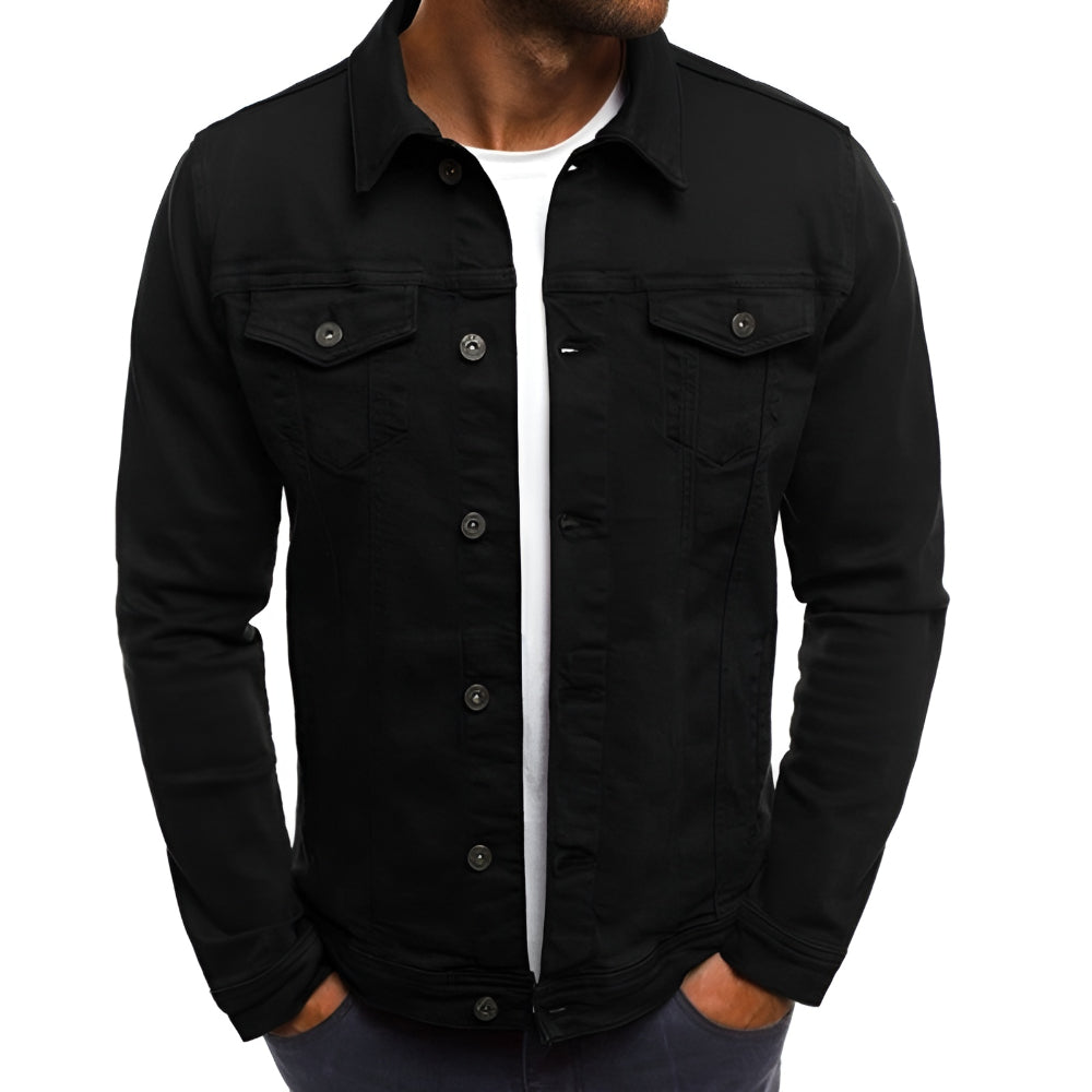 Men's Jacket Casual Button Front Lightweight Outerwear