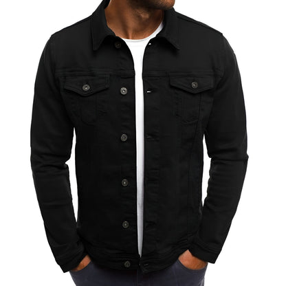 Men's Jacket Casual Button Front Lightweight Outerwear