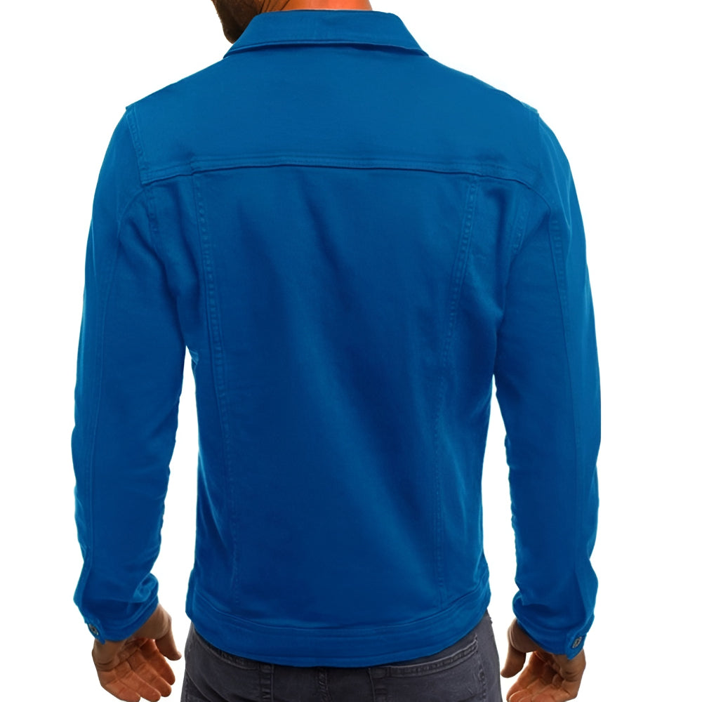 Men's Jacket Casual Button Front Lightweight Outerwear