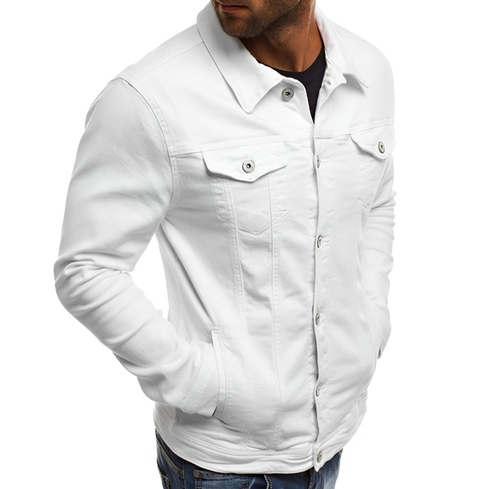 Men's Jacket Casual Button Front Lightweight Outerwear