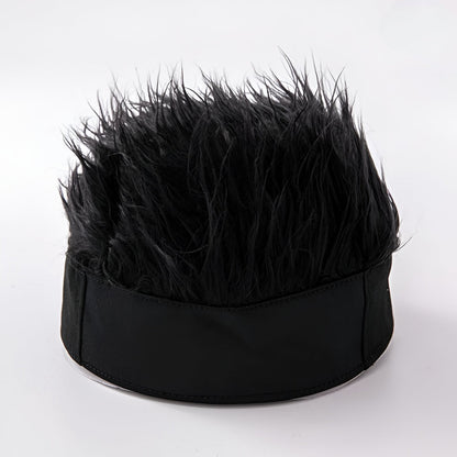 Men's Wig Hat Hairpiece Novelty Costume Hair Cap