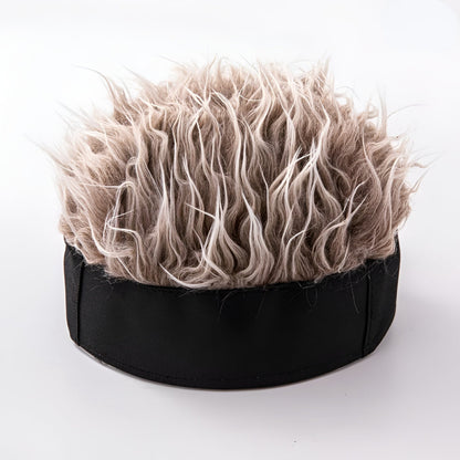 Men's Wig Hat Hairpiece Novelty Costume Hair Cap
