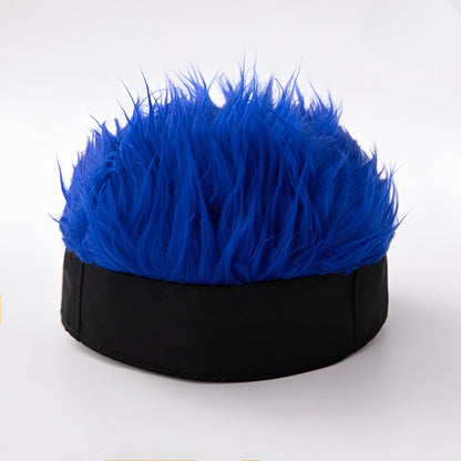 Men's Wig Hat Hairpiece Novelty Costume Hair Cap