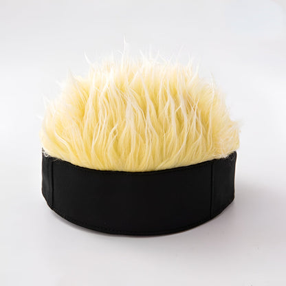 Men's Wig Hat Hairpiece Novelty Costume Hair Cap