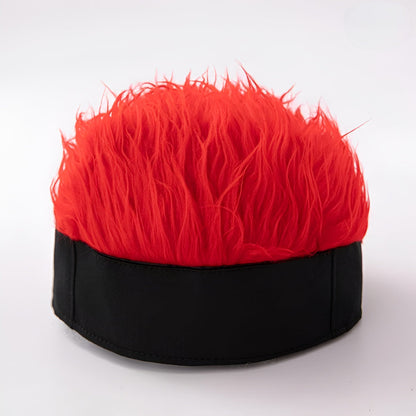 Men's Wig Hat Hairpiece Novelty Costume Hair Cap