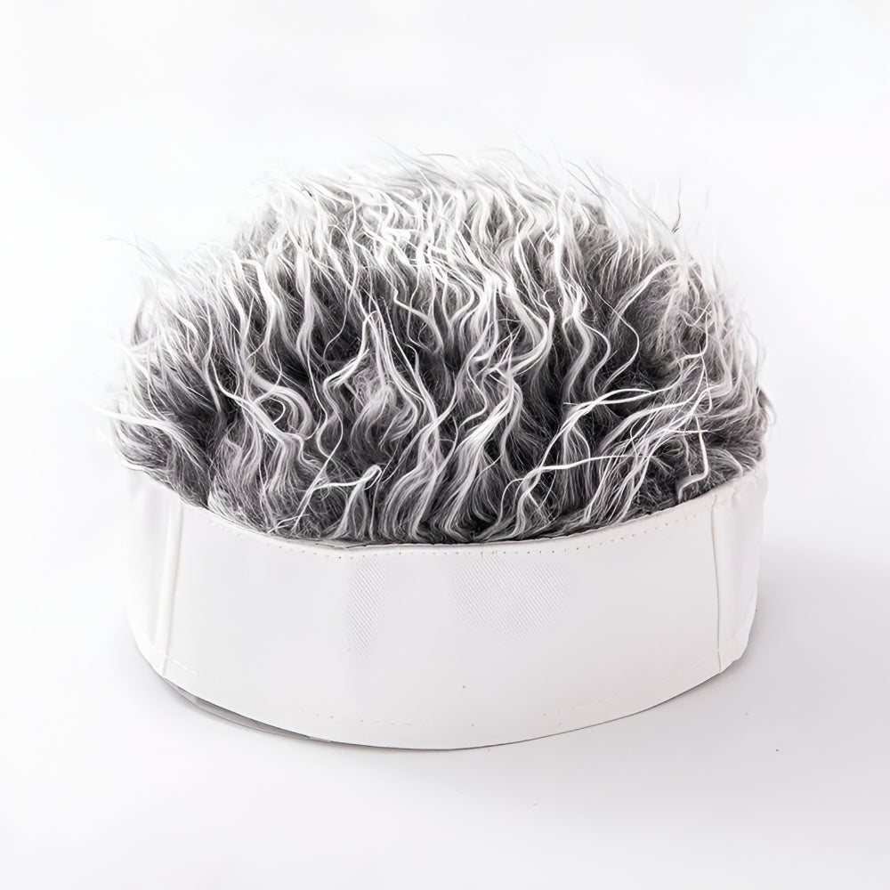 Men's Wig Hat Hairpiece Novelty Costume Hair Cap