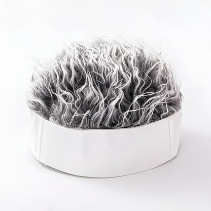 Men's Wig Hat Hairpiece Novelty Costume Hair Cap