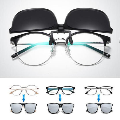 Polarized Sunglasses UV Protection Clip-On Foldable Trim
