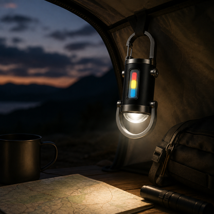 Portable Flashlight Carabiner LED Compact Design