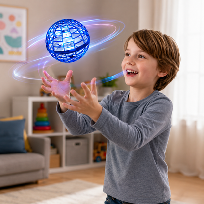 Rechargeable Flying Ball Toy LED Interactive Fun