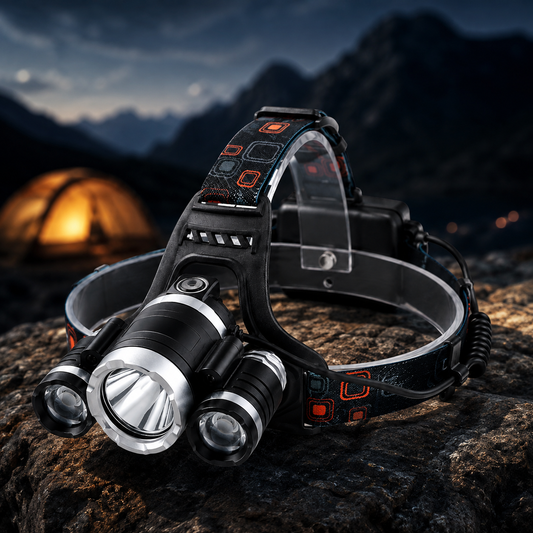 Rechargeable Headlamp LED Outdoor Adjustable Strap