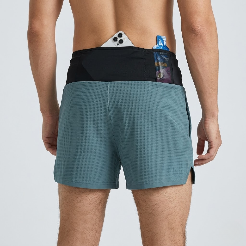 Men's Running Shorts Marathon Shorts Pocket Training Shorts