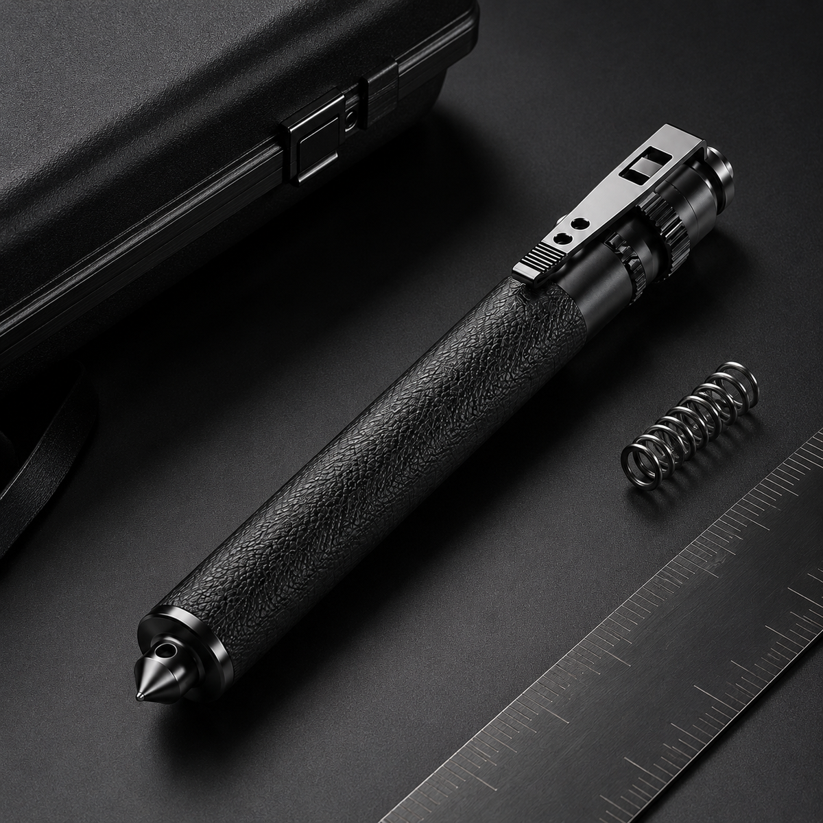Tactical Pen Flashlight Self Defense Automatic Extension