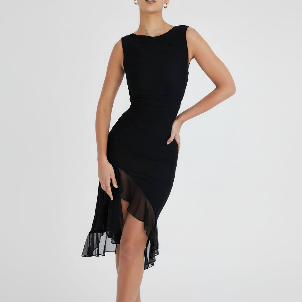 Women's Dresses Cocktail Dress Ruched Midi Off-Shoulder