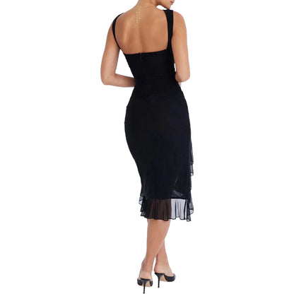 Women's Dresses Cocktail Dress Ruched Midi Off-Shoulder