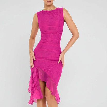 Women's Dresses Cocktail Dress Ruched Midi Off-Shoulder