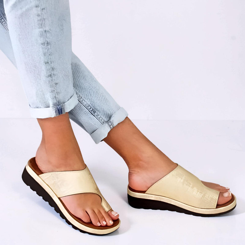 Women's Sandals Slip On Open Toe Casual Walking Slides
