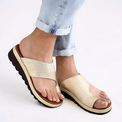 Women's Sandals Slip On Open Toe Casual Walking Slides