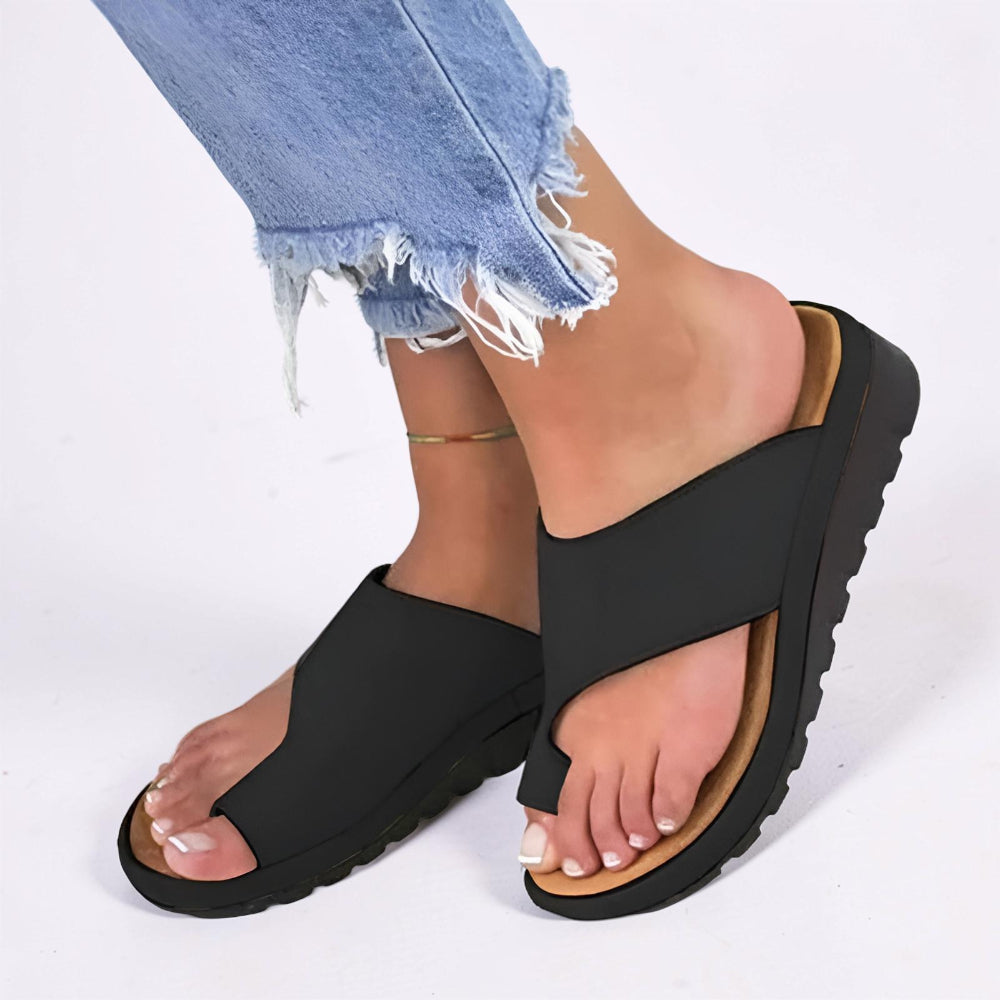 Women's Sandals Slip On Open Toe Casual Walking Slides