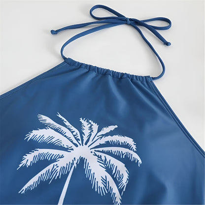 Women's Tankini Swimsuit Beach Swimwear Halter Bathing Suit