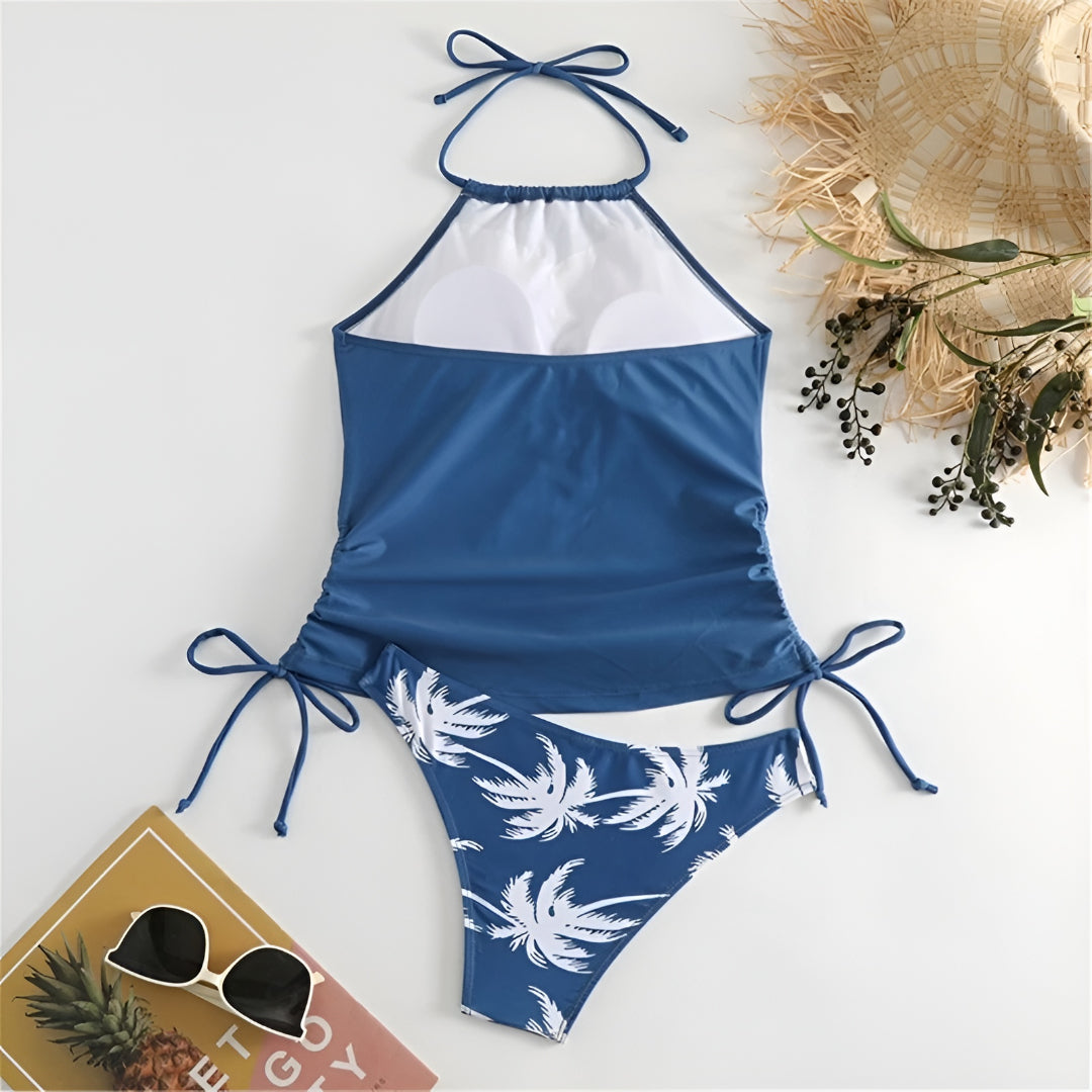 Women's Tankini Swimsuit Beach Swimwear Halter Bathing Suit