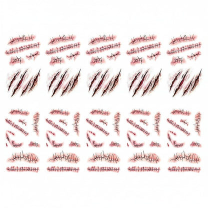 Halloween Accessories Horror Tattoos Wound Effects