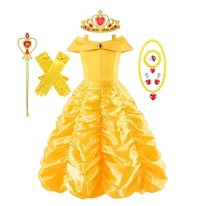 Halloween Costumes Girls Princess Ball Gown Dress