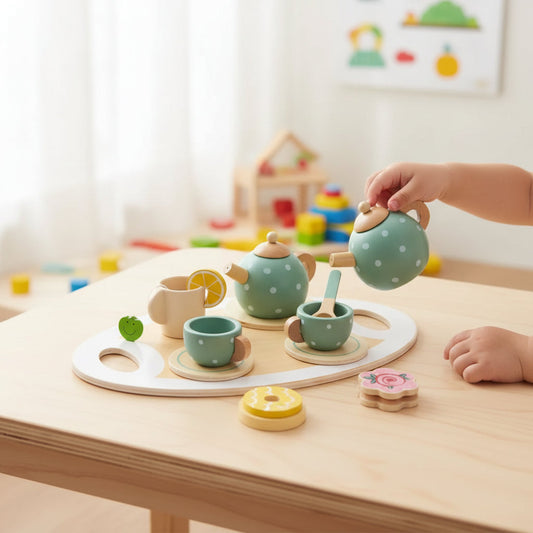 Kids Tea Set Fine Motor Skills Toy Playtime Activity