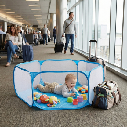 Portable Playpen Travel Safety Lightweight Mesh Design