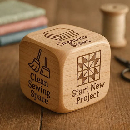 Quilting Decision Dice Creative Crafting Solid Wood Craft