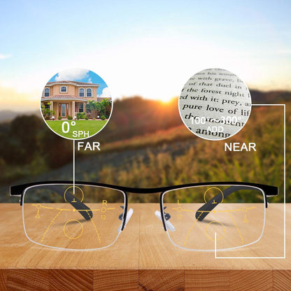 Reading Glasses Progressive Blue Light Photochromic Eyewear