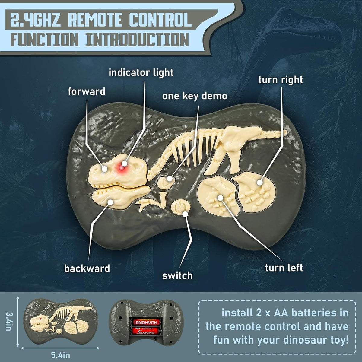 Remote Control Dinosaur Sound Realistic