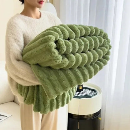 Throw Blanket Cozy Plush Soft Textured Oversized